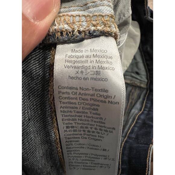 Madewell Mens Blue Dark Wash Straight Denim Jeans Size 33x32 - Picture 6 of 12